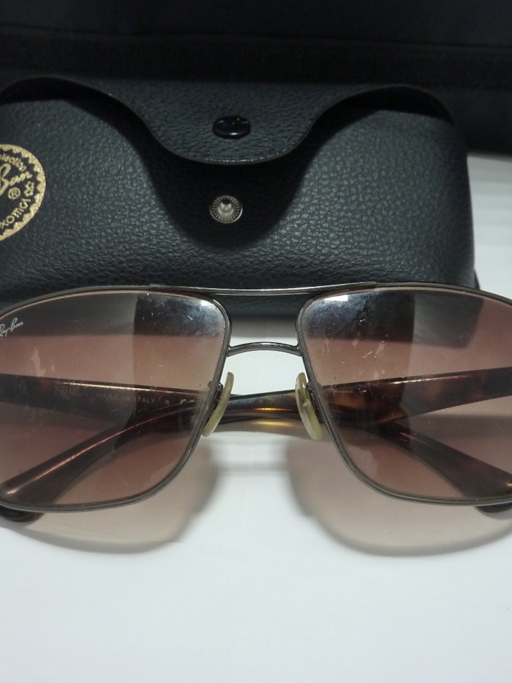 RAY-BAN RB3516-004/13_MADE IN ITALY  Mens Ray-Ban Square Navigator Sunglasses